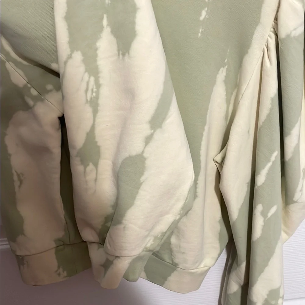 All Saints Green and Cream Tie-Dye Sweatshirt - Picture 5 of 5